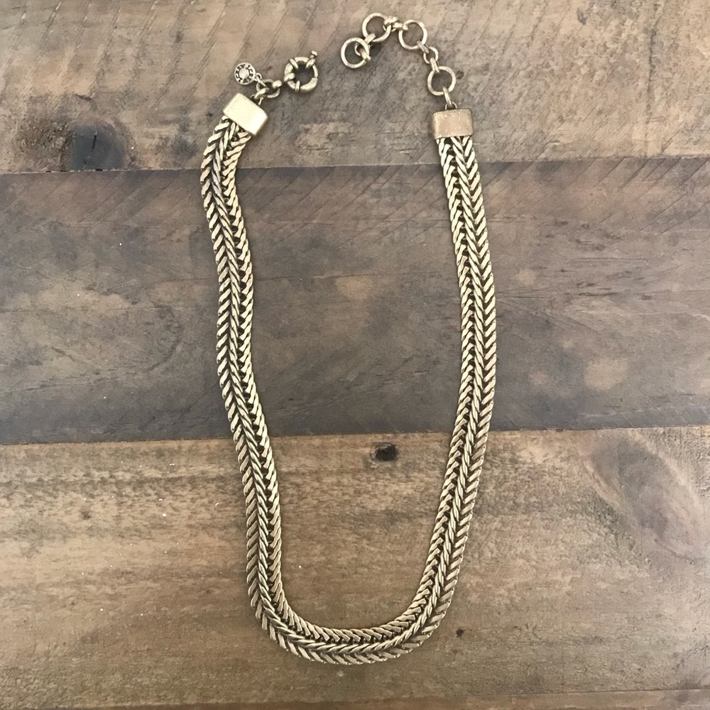 JCrew Gold Chain Statement Necklace